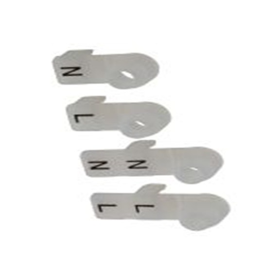 RS PRO,174-9109,电缆标识, 夹式固定, 图例N, L, 黑色 白色, Smart Meter系列