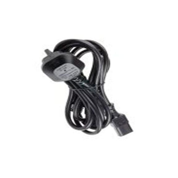 RS PRO,178-9801,2.5 m 电源线, 250 V, IEC C13转BS1363 聚氯乙烯, 黑色, 符合VDE, BSI标准