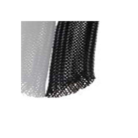 RS PRO,179-7007,可扩展 聚乙烯对苯二酸盐 黑色 电缆套管, 25m长 编织层 9 mm, BSPETFR系列