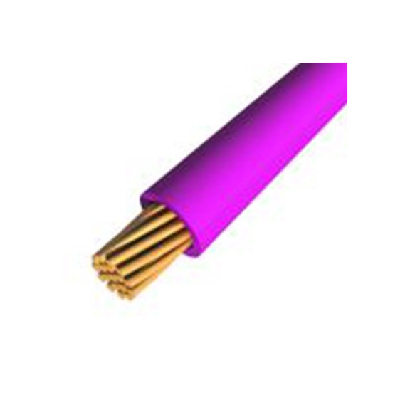 RS PRO,180-5912,紫色 满足三项国际标准 满足三项国际标准 架空电缆, 0.5 mm², 100 m长 16/0.2 mm, 22 AWG 聚氯乙烯, 1 kV dc, 600 V ac