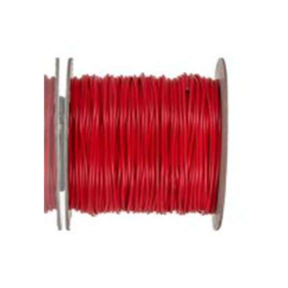 RS PRO,180-5914,红色 圆形 架空电缆, 0.5 mm², 100 m长 16/0.2 mm, 22 AWG 聚氯乙烯, 1 kV dc, 最高105 °C, Tri-Rated系列