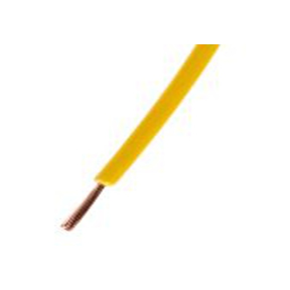 RS PRO,180-5932,黄色 圆形 架空电缆, 0.75 mm², 100 m长 24/0.2 mm, 20 AWG 聚氯乙烯, 1 kV dc, 最高105 °C, Tri-Rated系列