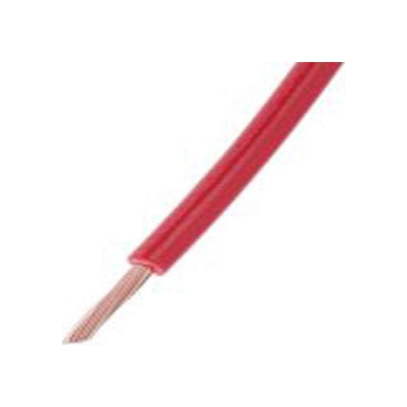 RS PRO,180-5938,红色 满足三项国际标准 架空电缆, 1 mm², 100 m长 32/0.2 mm, 18 AWG, 1 kV dc, 1 V ac, 600 kV, 600 V ac