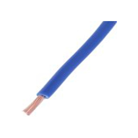 RS PRO,180-5947,蓝色 满足三项国际标准 架空电缆, 1.5 mm², 100 m长 30/0.25 mm, 16 AWG, 1 kV dc, 1 V ac, 600 kV, 600 V
