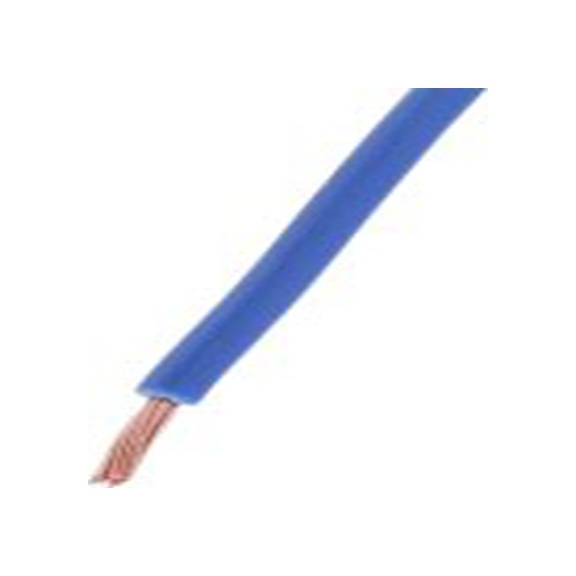 RS PRO,180-5959,蓝色 满足三项国际标准 满足三项国际标准 架空电缆, 2.5 mm², 100 m长 50/0.25 mm, 14 AWG 聚氯乙烯, 1 kV dc, 1 V ac,