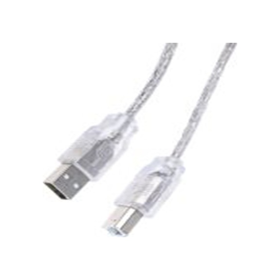 RS PRO,182-8550,RS PRO , USB A 型 公转USB B 公, 3 m长, USB 2.0, 透明