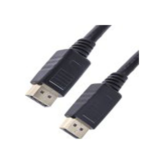 RS PRO,182-8552,RS PRO DP线, 1 m长, 屏接口 公转屏接口 公, 黑色 聚氯乙烯护套