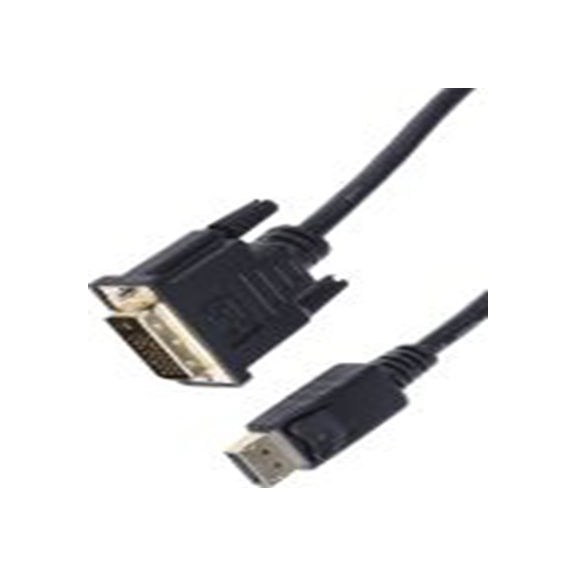 RS PRO,182-8787,RS PRO DP线, 3 m长, DVI-D 双通道 公转DVI-D 公, 黑色 聚氯乙烯护套