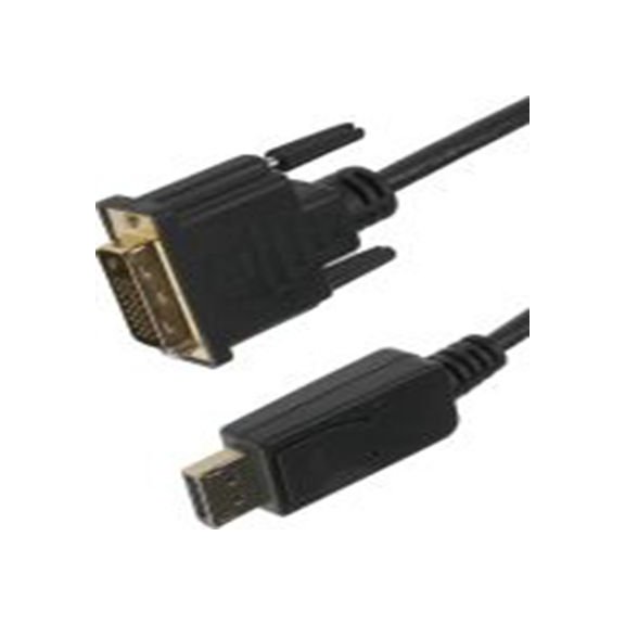 RS PRO,182-8788,RS PRO DP线, 5 m长, DVI-D 双通道 公转DVI-D 公, 黑色 聚氯乙烯护套