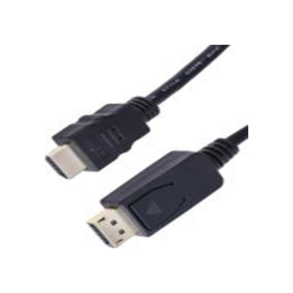 RS PRO,182-8791,RS PRO DP线, 5 m长, 屏接口 公转HDMI 公, 黑色 聚氯乙烯护套