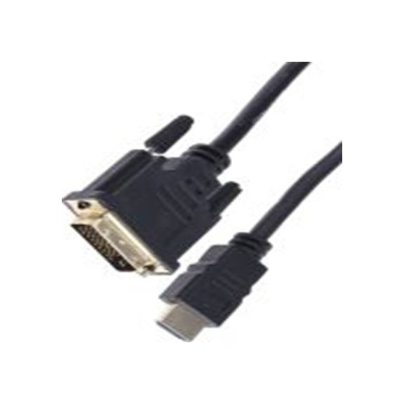 RS PRO,182-8878,HDMI 电缆, DVI-D单链路 公转 DVI 公, 1 m长, 黑色
