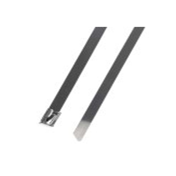 RS PRO,183-4238,316 不锈钢 电缆扎带, 球锁, 耐火, 银色, 360 mm长x7.9 mm宽, 1500N拉伸强度, CT系列