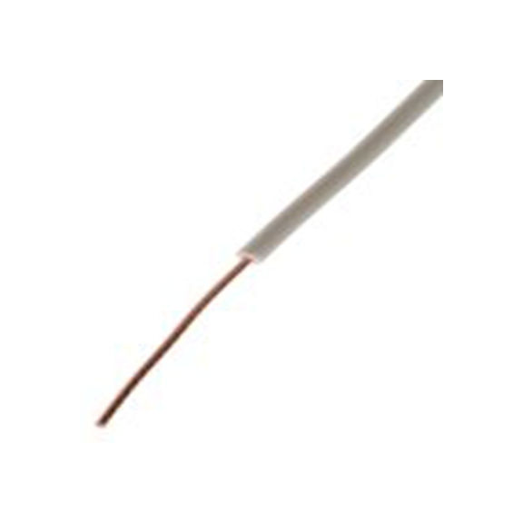 RS PRO,183-9225,白色 单芯 实心绞合线 架空电缆, 0.5 mm², 100 m长 1/0.8 mm, 22 AWG 聚氯乙烯, 最高85 °C