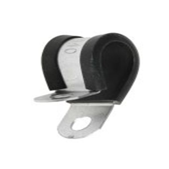 RS PRO,186-5375,镀钢, 黑色, 最大捆束14 mm, 螺钉固定