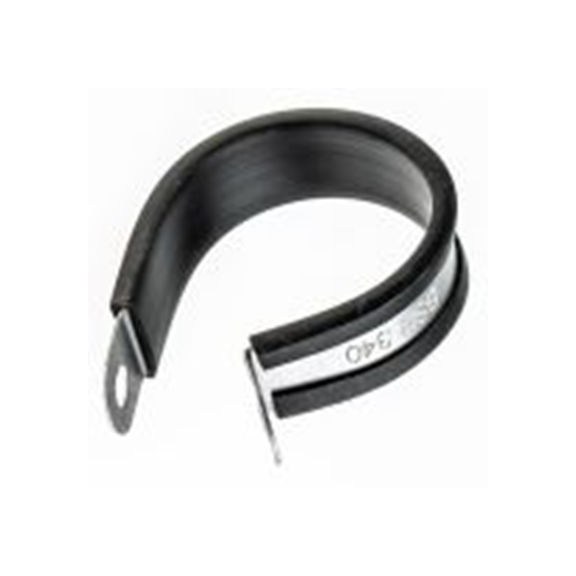 RS PRO,186-5410,镀钢, 黑色, 最大捆束32 mm, 螺钉固定