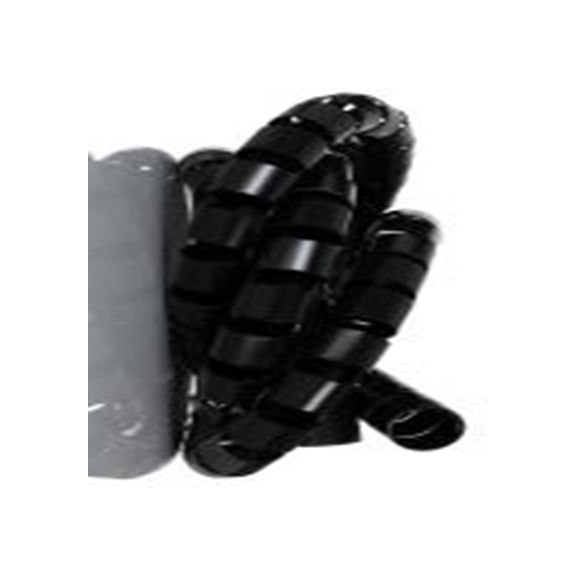 RS PRO,204-4421,聚丙烯 螺旋电缆包覆套, 黑色, 最大捆束27 mm 25 mm直径电缆 27 mm直径电缆, 1.3 mm壁厚, 2 m长, KL系列