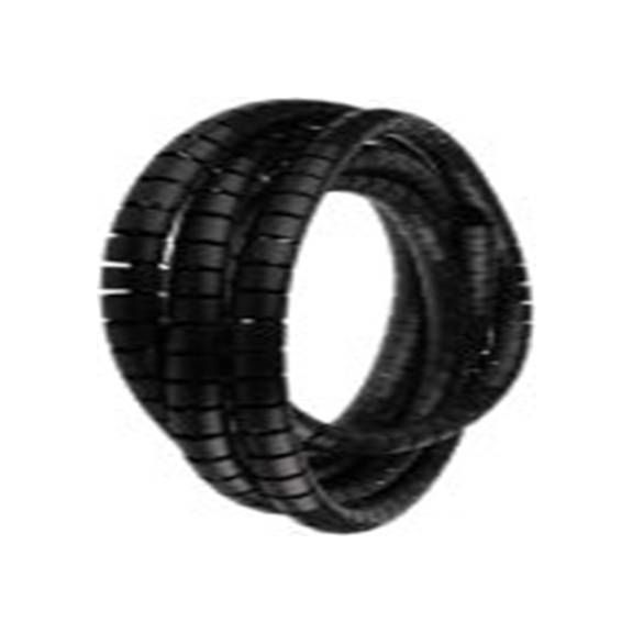 RS PRO,210-8594,尼龙 螺旋电缆包覆套, 黑色, 最大捆束25 mm 25 mm直径电缆 25 mm直径电缆, 1 mm壁厚, 5 m长