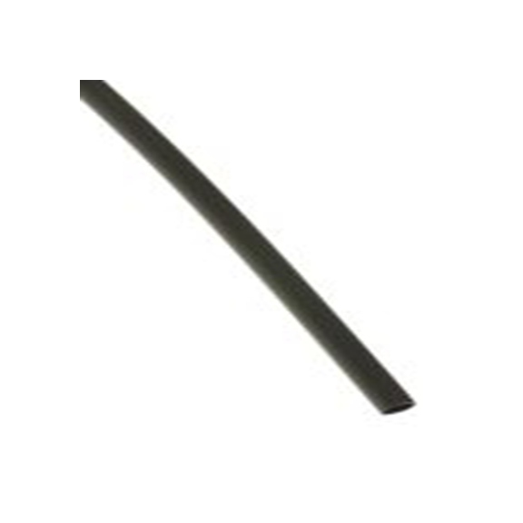 RS PRO,211-6214,RS PRO 阻燃 聚烯烃 热缩管, 黑色, Φ3.2 mm, 1.2m长, 2:1收缩比, 1.6 mm收缩径