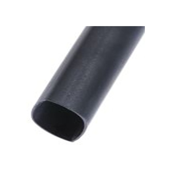RS PRO,211-6258,RS PRO 阻燃 聚烯烃 热缩管, 黑色, Φ12.7 mm, 1.2m长, 2:1收缩比, 6.4 mm收缩径