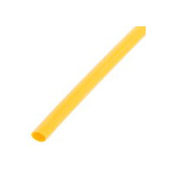 RS PRO,241-7315,RS PRO 阻燃 聚烯烃 热缩管, 黄色, Φ3 mm, 1.2m长, 3:1收缩比, 1 mm收缩径
