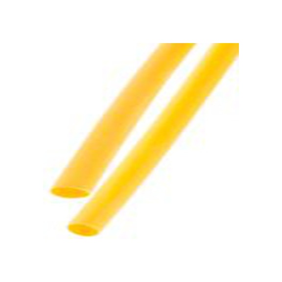 RS PRO,241-7365,RS PRO 阻燃 聚烯烃 热缩管, 黄色, Φ6.4 mm, 1.2m长, 3:1收缩比, 2 mm收缩径