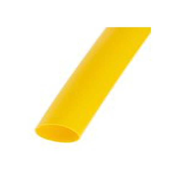RS PRO,241-7416,RS PRO 阻燃 聚烯烃 热缩管, 黄色, Φ9.5 mm, 1.2m长, 3:1收缩比, 3 mm收缩径