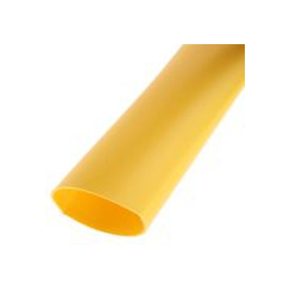 RS PRO,241-7539,RS PRO 阻燃 聚烯烃 热缩管, 黄色, Φ24 mm, 1.2m长, 3:1收缩比, 8 mm收缩径