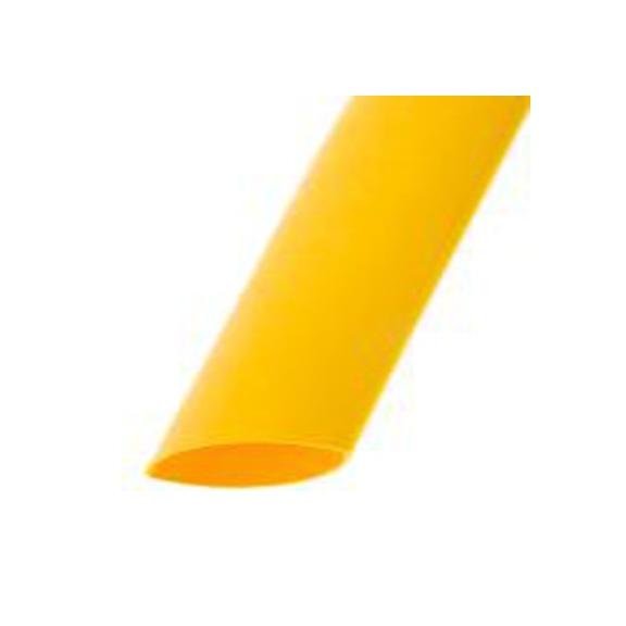 RS PRO,267-2045,RS PRO 阻燃 聚烯烃 热缩管, 黄色, Φ25.4 mm, 1.2m长, 2:1收缩比, 12.7 mm收缩径