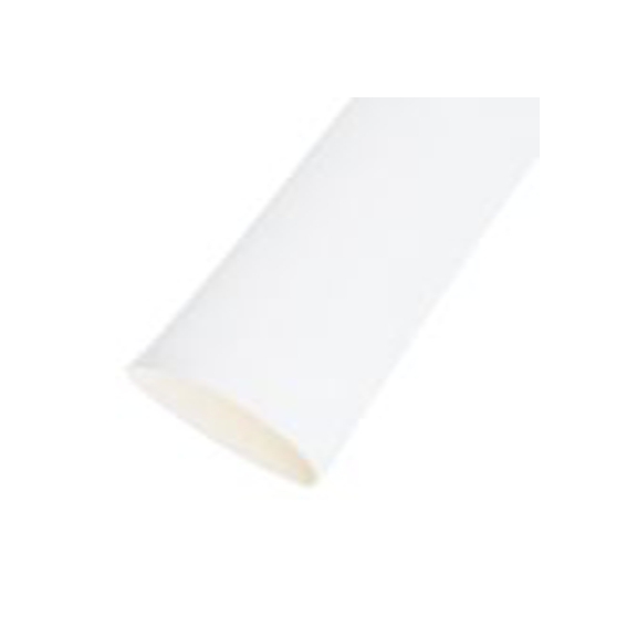 RS PRO,267-2360,RS PRO 阻燃 聚烯烃 热缩管, 白色, Φ19.1 mm, 1.2m长, 2:1收缩比, 9.5 mm收缩径