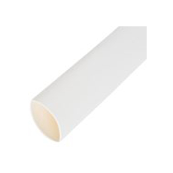 RS PRO,267-2376,RS PRO 阻燃 聚烯烃 热缩管, 白色, Φ25.4 mm, 1.2m长, 2:1收缩比, 12.7 mm收缩径