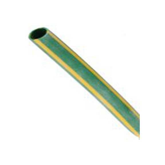 RS PRO,268-4997,RS PRO 阻燃 聚烯烃 热缩管, 黄色, 绿色, Φ4.8 mm, 1.2m长, 2:1收缩比, 2.4 mm收缩径