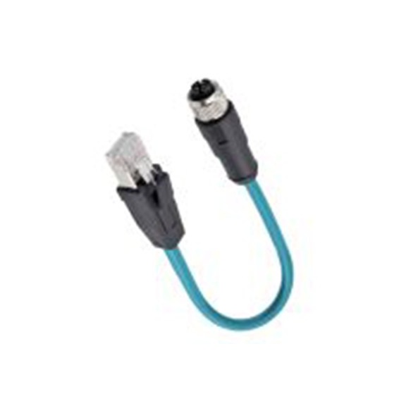 RS PRO,282-5418,RS PRO 电缆, 2 m长 8, M12, 直向 母插 8转直 公, 聚氯乙烯 黑色护套, IP40, CM04系列