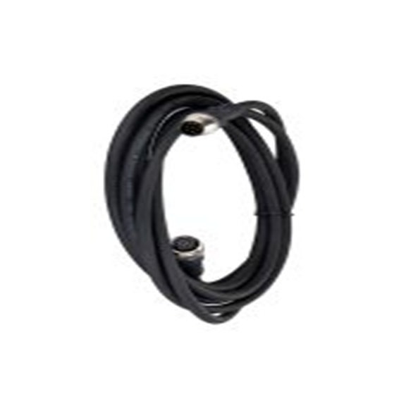 RS PRO,282-5436,RS PRO 电缆, 3 m长 8, 直向 公 8转直 母插, PU 黑色护套, IP40