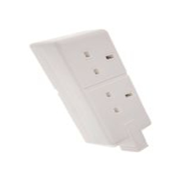 RS PRO,296-3515,白色 移动插座, 额定电压240 V, 2个 G 型插座