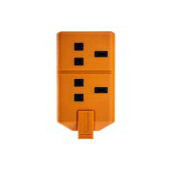 RS PRO,296-3537,橙色 移动插座, 额定电压240 V, 2个 G 型插座