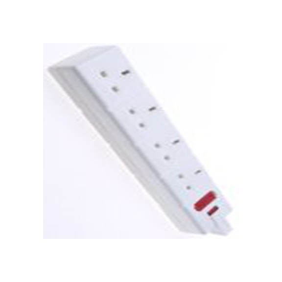 RS PRO,296-3565,白色 移动插座, 额定电压240V, 4个 G 型 - 英式插座