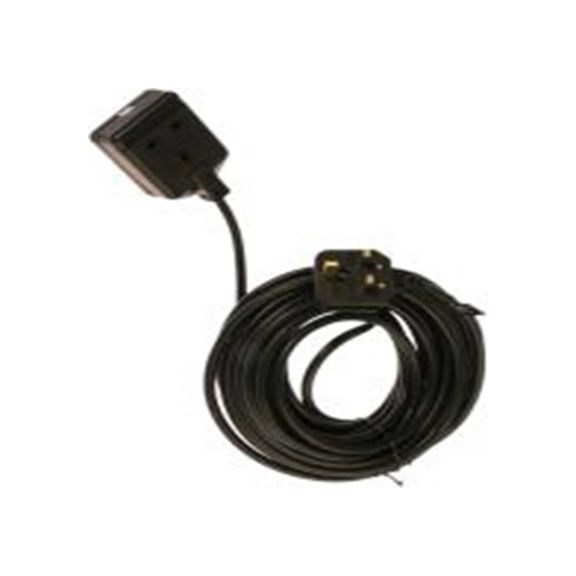 RS PRO,296-3616,黑色 延长线, 额定电压24 V, 1个 G 型插座, 电缆长10 m