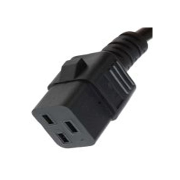 RS PRO,311-9337,2 m 电源线, 250 V, IEC C19转无端接 聚氯乙烯, 黑色, 符合BS 4491:1989, EN 320, ENEC, IEC 320标准