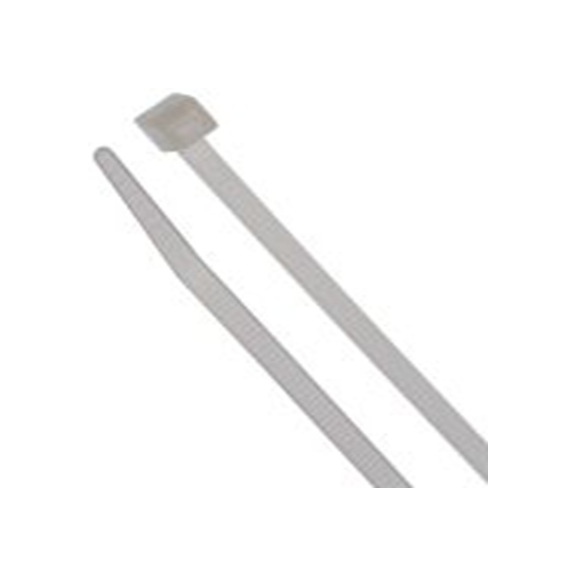 RS PRO,321-0092,尼龙 66 电缆扎带, 标准, 阻燃, 天然色, 150 mm长x3.6 mm宽, 176.4N拉伸强度, WITE系列