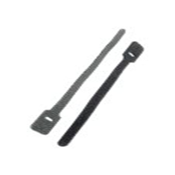 RS PRO,333-9648,RS PRO 织物魔术贴扎带, 黑色, 150mm长x17 mm宽