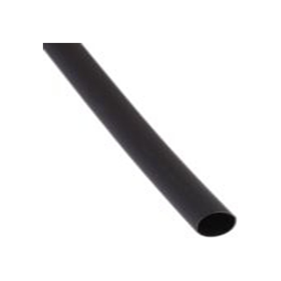 RS PRO,417-7261,RS PRO 阻燃 聚烯烃 热缩管, 黑色, Φ6.4 mm, 300mm长, 2:1收缩比, 3.2 mm收缩径
