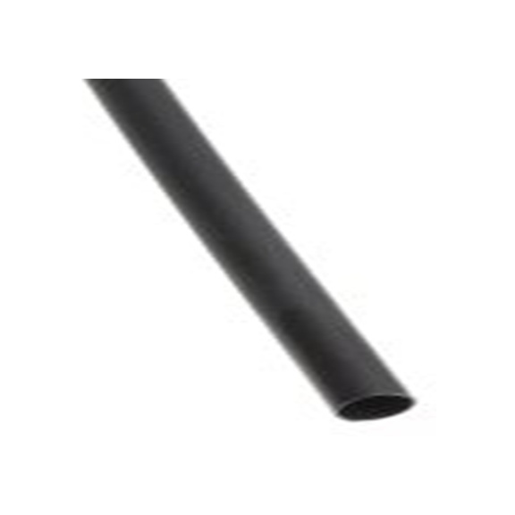 RS PRO,417-9576,RS PRO 阻燃 聚烯烃 热缩管, 黑色, Φ6.4 mm, 300mm长, 2:1收缩比, 3.2 mm收缩径
