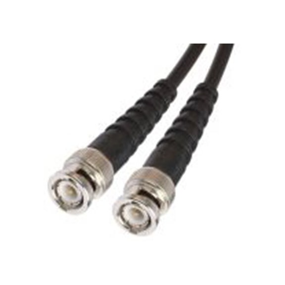 RS PRO,426-2038,RG58 同轴电缆, 500 mm长, 50 Ω, 端接, 黑色, BNC系列