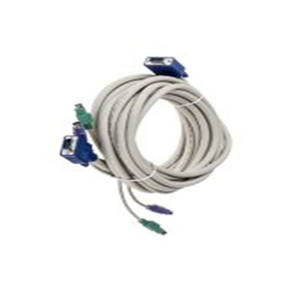 RS PRO,432-6249,RS PRO KVM 电缆, VGA 公至PS2 x 2 公, 7.5 m长