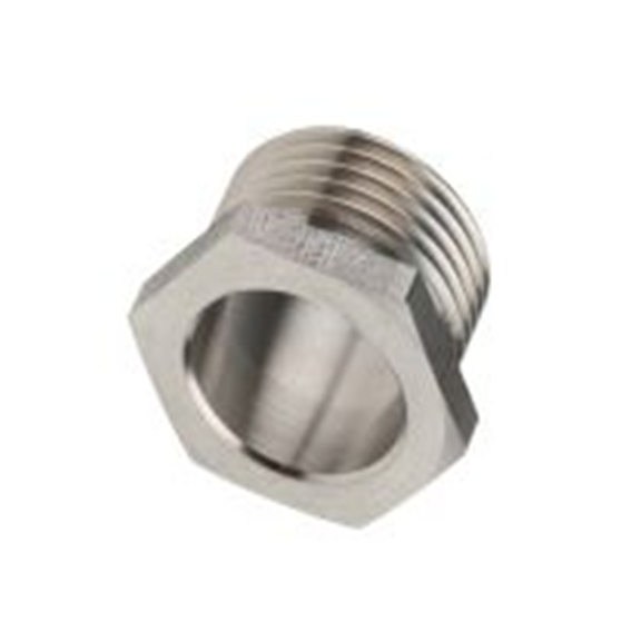 RS PRO,471-1366,电缆导管 导管配件, 1.5 mm螺纹, 316 不锈钢制, 20 mm标称尺寸, 光滑表面, IP40, 银色, UK系列