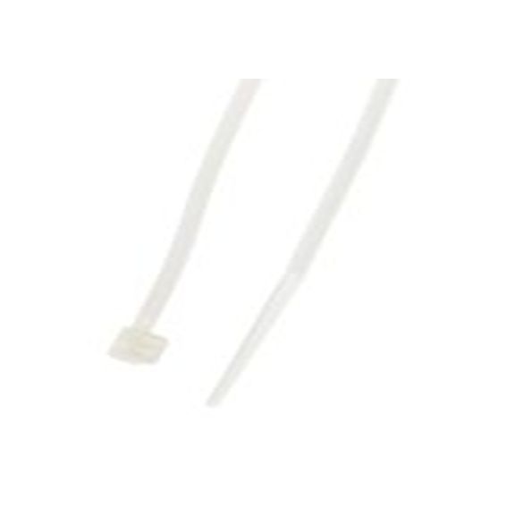 RS PRO,269-9007,尼龙 66 电缆扎带, 不易松脱, 阻燃, 天然色, 100 mm长x2.5 mm宽, 78.4N拉伸强度