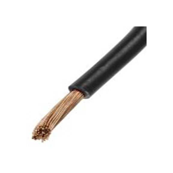 RS PRO,516-8016,黑色 控制 柔性，黑色 架空电缆, 16 mm², 25 m长 126/0.4 mm, 5 AWG 聚氯乙烯, 聚氯乙烯, 600 V, 最高70 °C, FLEXIB