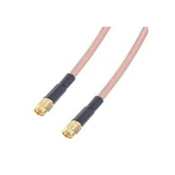 RS PRO,526-5729,RG142U 同轴电缆, 1 m长, 50 Ω, 端接, 黑色, SMA系列