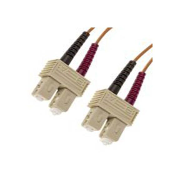 RS PRO,535-7496,OM1 接插线 光纤电缆, 2 m长, Φ125 μm线芯, 低烟，无卤 橙色护套, OM1系列