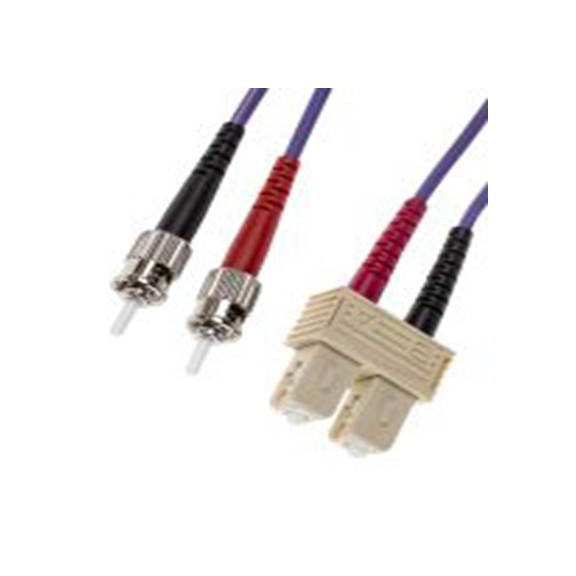 RS PRO,536-6434,OM3 多模 光纤电缆, 1 m长, Φ125 μm线芯, 低烟，无卤 紫色护套